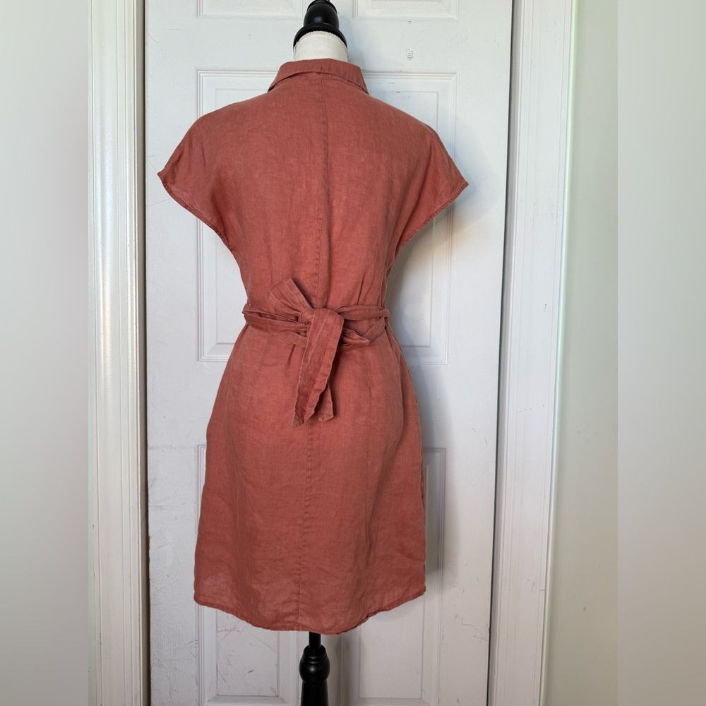 100 % Linen Summer Dress W/ Pockets! - Picture 6 of 9